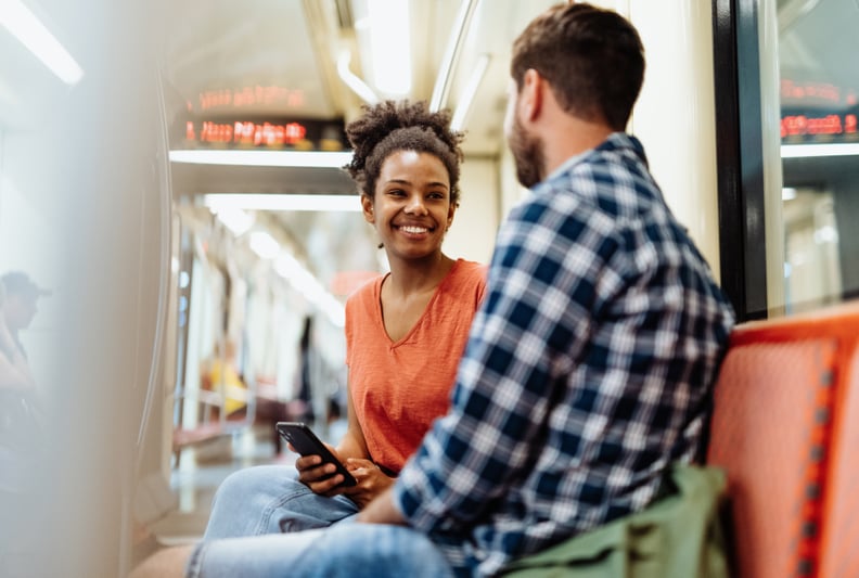 People using public transportation for commuting and transport from one place to another within the W